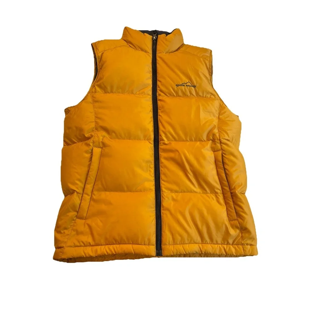 EDDIE BAUER - Men's Hard to Find! Premium Goose Down Puffer‎ Vest - Size Small